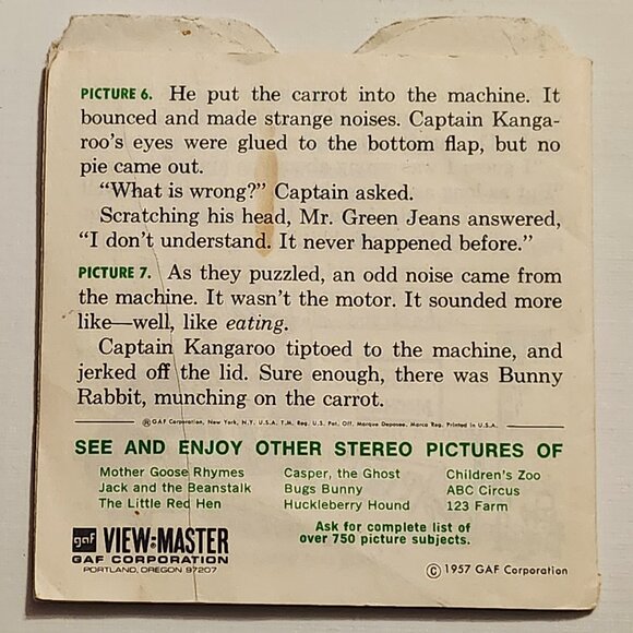 FUN VINTAGE Captain Kangaroo View Master Reels x 3 - Picture 3 of 7